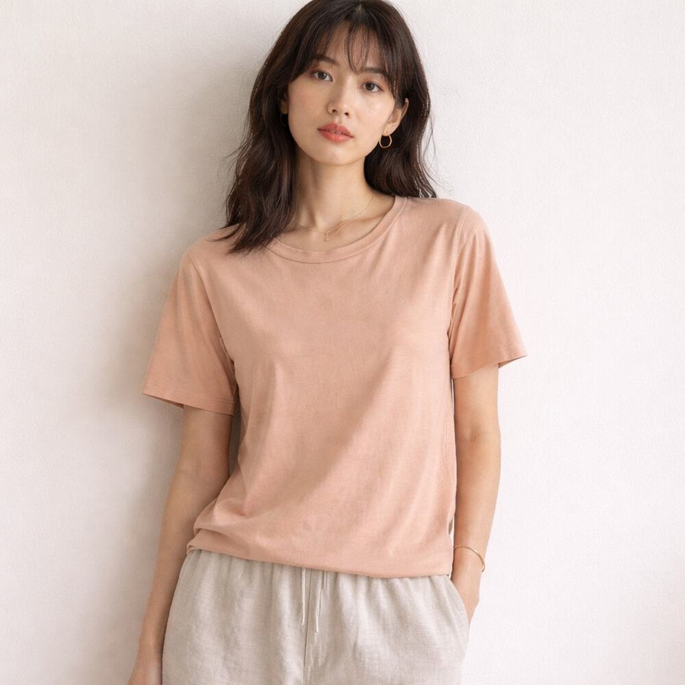 JEANA SOHN Garcon T-shirt in Warm Beige Size 1